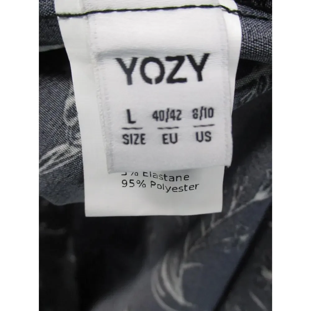 YOZY Floral Tie Detail Lightweight Midi Skirt Boho Trendy‎ Womens Size Large